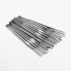 New old-fashioned ear scoop ear cleaner spring double-head rotating ear scoop 5-piece ear picking tool set batch