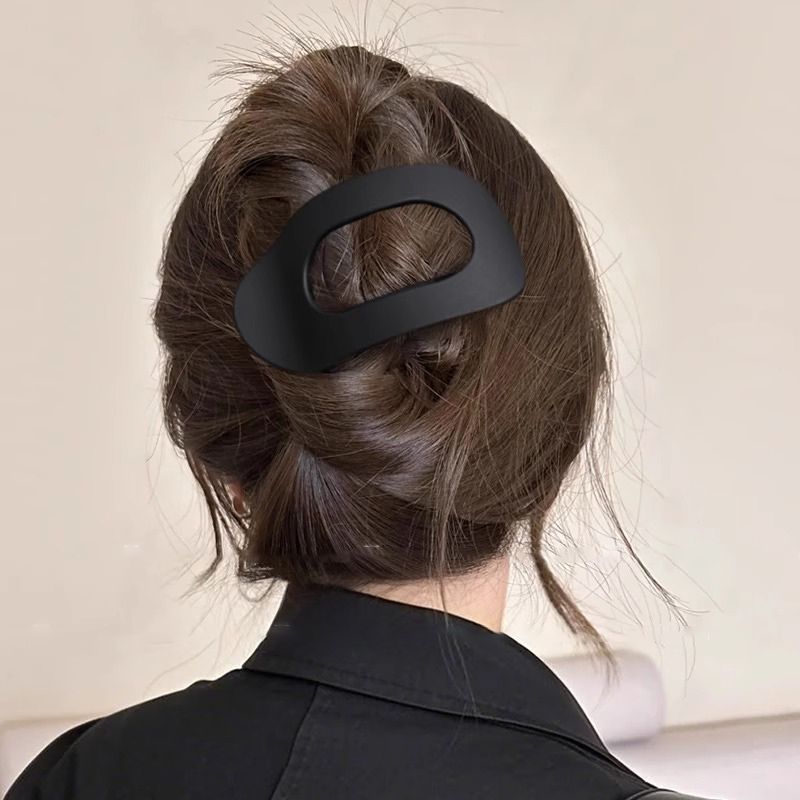 頭を痛めないフラットクリップ、女性用高級2025年新作大型カモノハシクリップ、後頭部用ヘアクリップ、ワンラインヘアクリップ|undefined