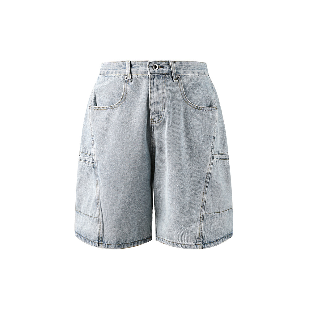 Cargo Denim Shorts Image 6