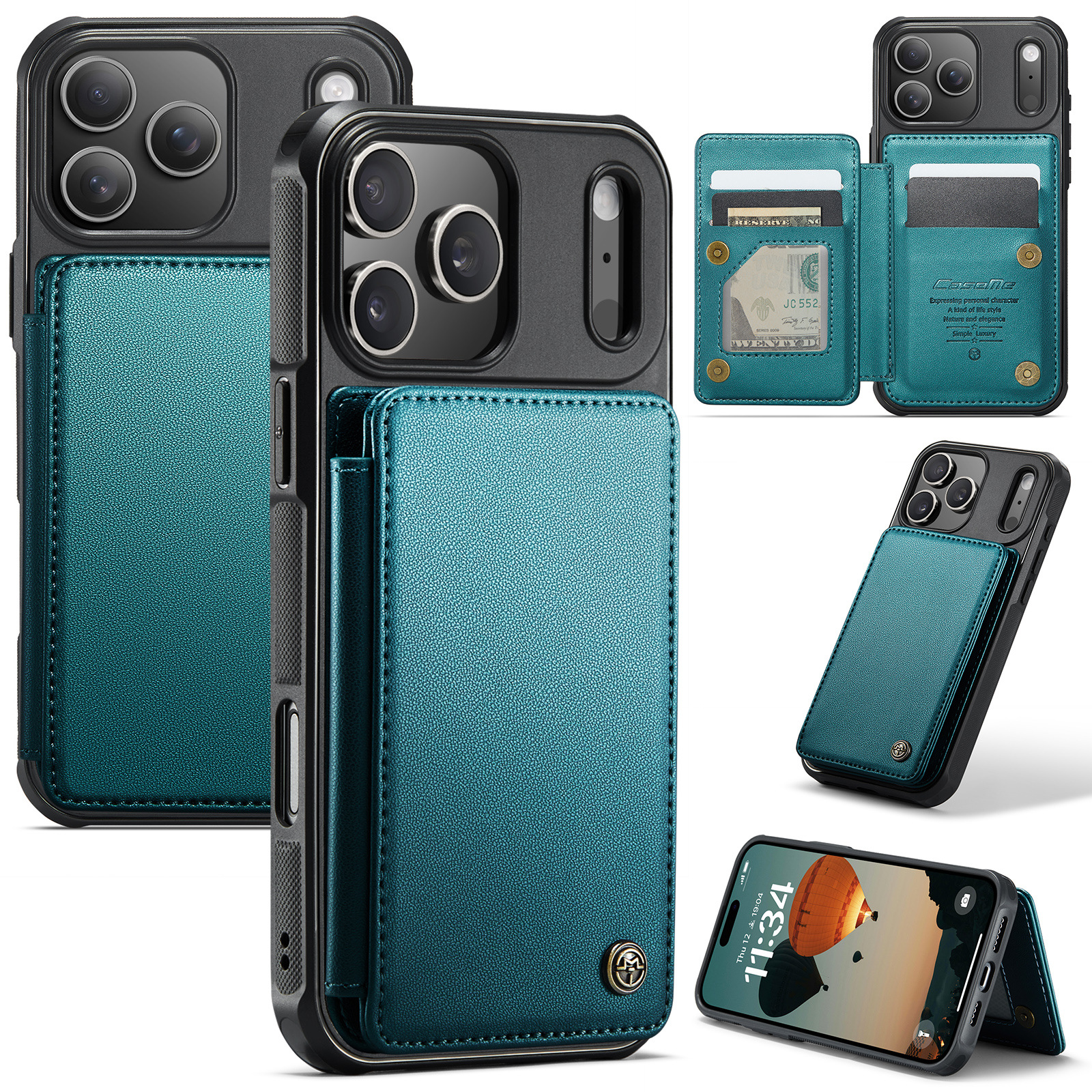Suitable For IPhone 17 Max Phone Case, 16 Plus With Slot, 15/14 Pro Anti-drop, 13/12 Card Holder_voghion.com
