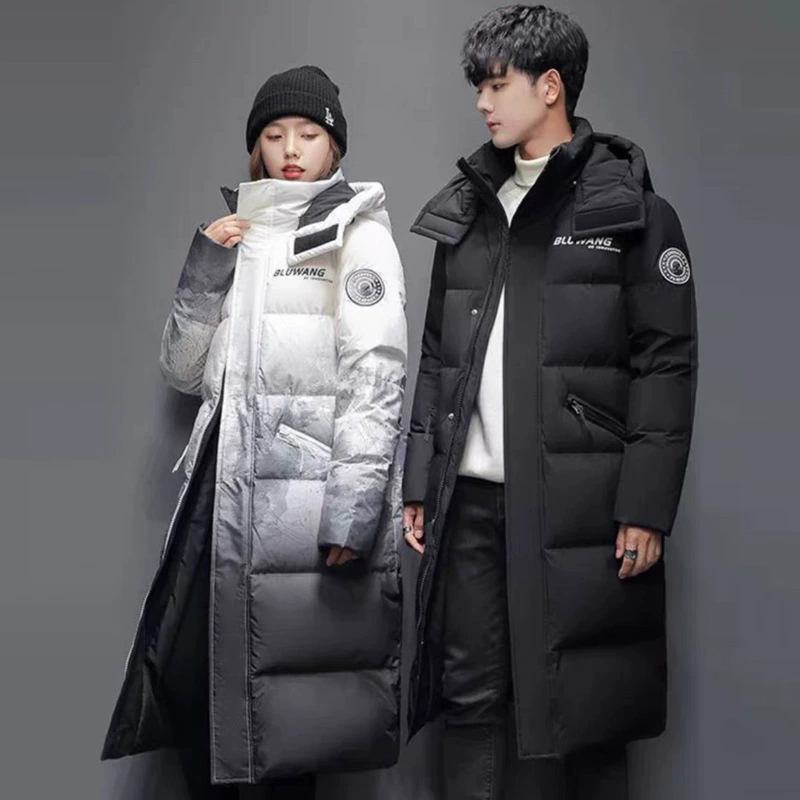 Пуховик женский парка для пар, спортивная верхняя одежда для активного отдыха и альпинизма, зимняя рабочая куртка средней длины Pinghu