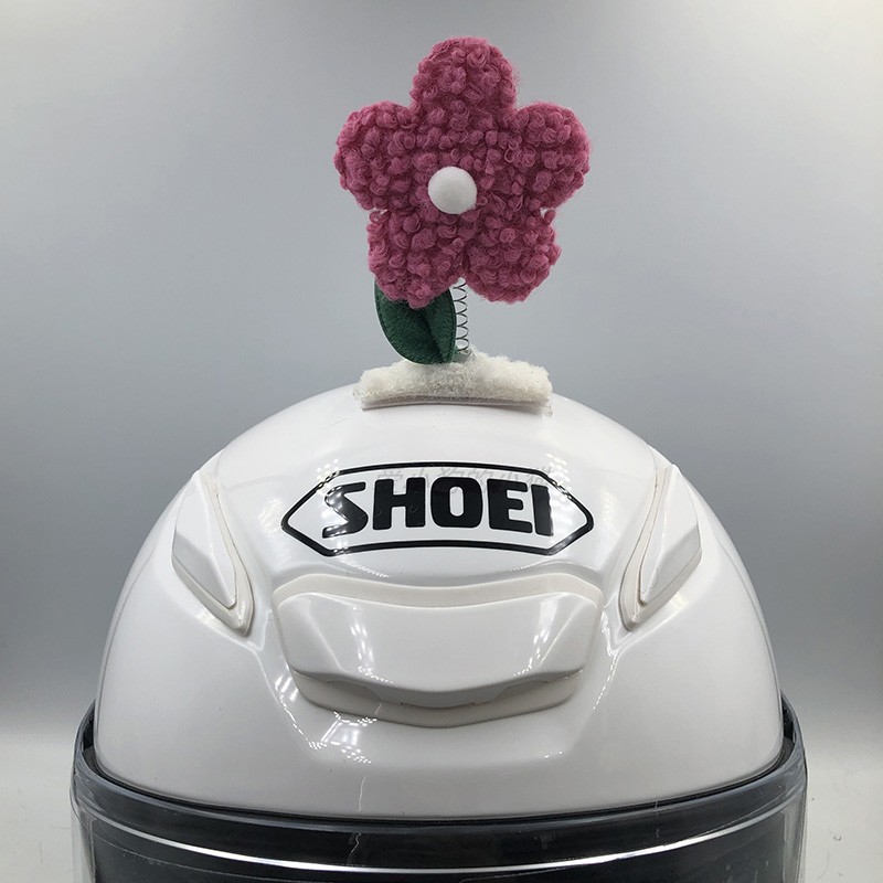 Motorcycle Helmet Decoration Swaying Sunflower Electric Car Ski Helmet Ears