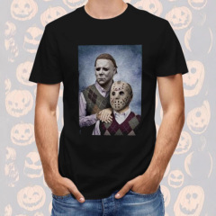 ハロウィン楽しいプリントレディースカジュアルコットンT半袖