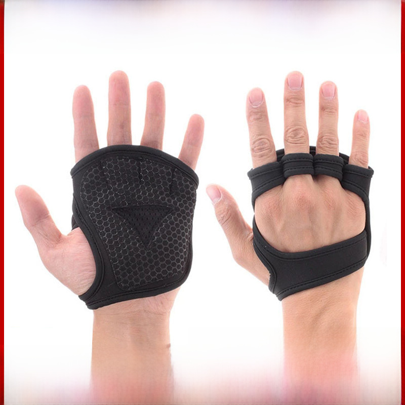 Gants d'haltérophilie respirants antidérapants et anti-callosités pour équipement de fitness en coton laminé pour hommes et femmes_voghion.com