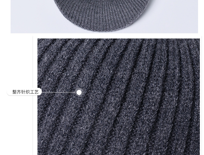 Cappellino baseball uomo invernale in maglia con paraorecchie_voghion.com