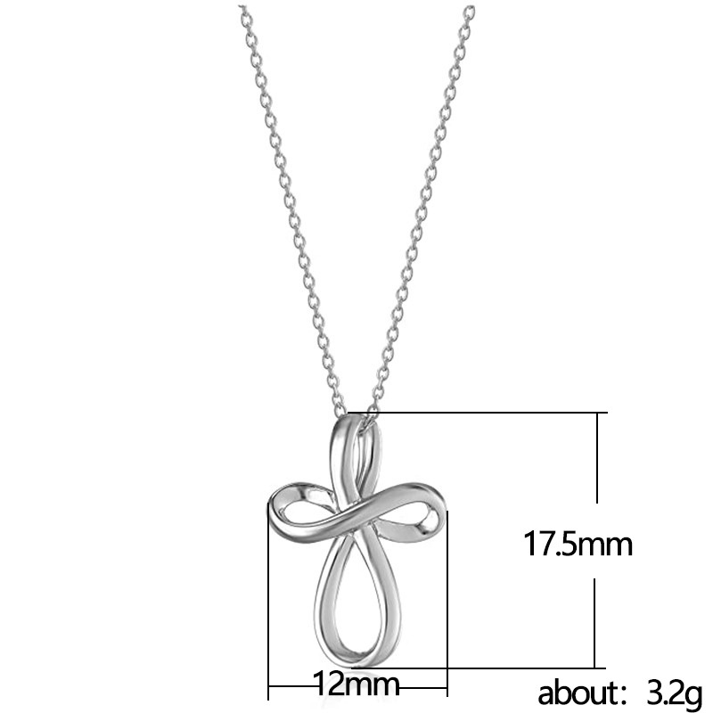Simple Style Cross Copper Plating Pendant Necklace display picture 1