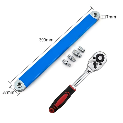 Mühərrik tənzimləmə alətləri Bar, Multi-Functional Adjustable Ratchet - zhongfei-ratchet-wrench-blue-long-style-4pc-accessories