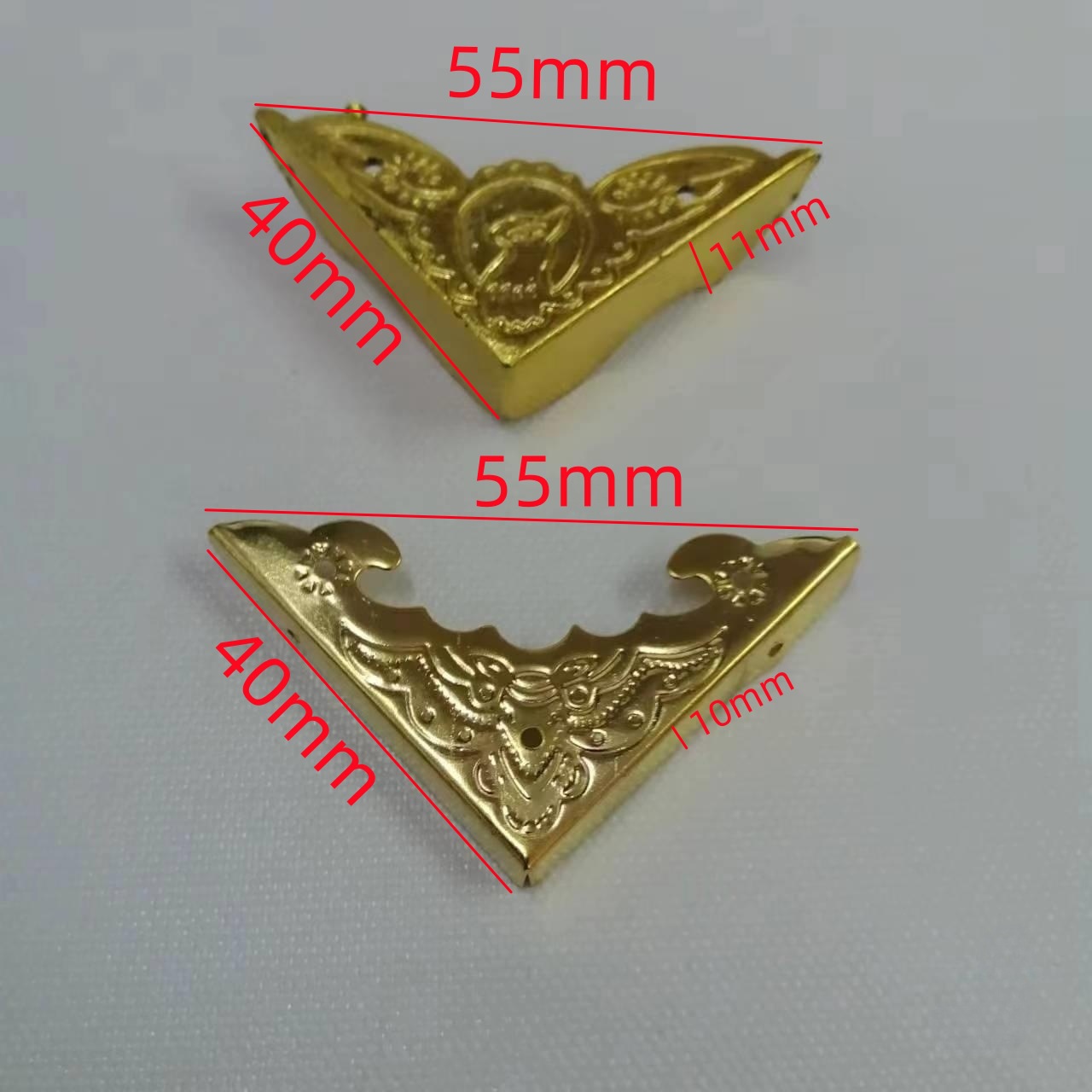 金色带花护角五金铁皮塑料包角 木盒礼品四边包角桌子角 批发
