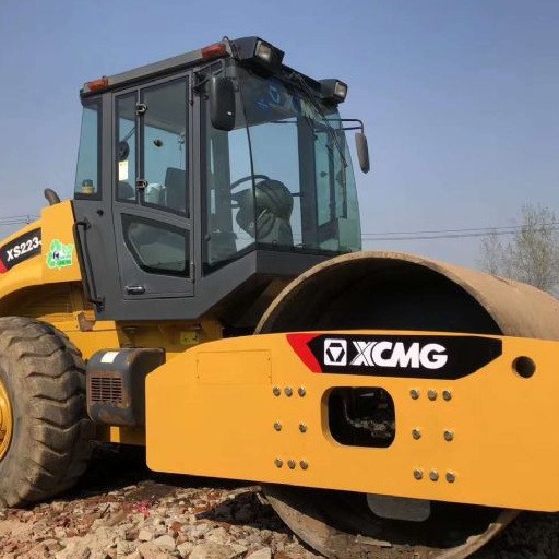 XCMG XS223JE (22T) 26T Jinhua usado una sola rueda de acero rodillo de 22 toneladas XS202J XS225