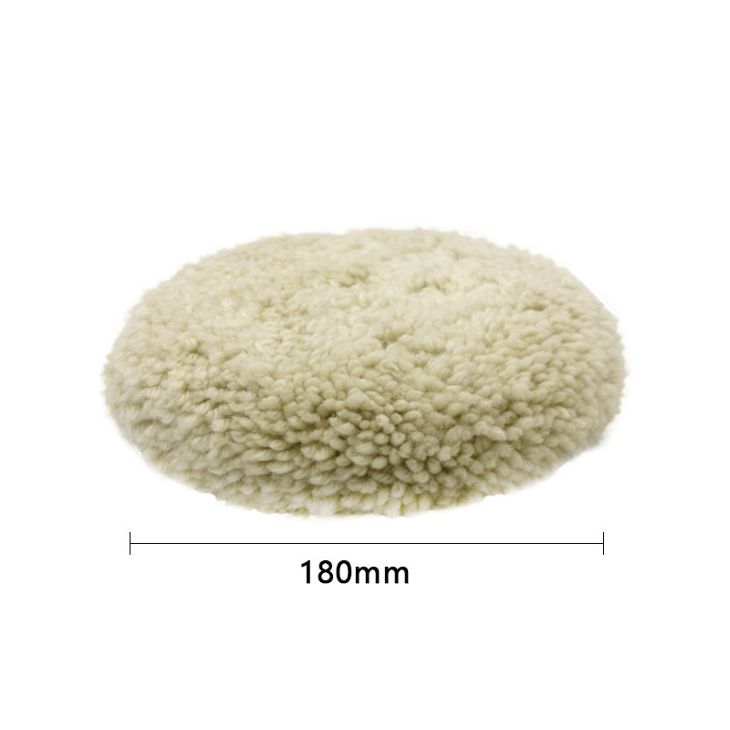 Disco de pulido de lana de doble cara 7 pulgadas para belleza y pulido de coche corte pesado