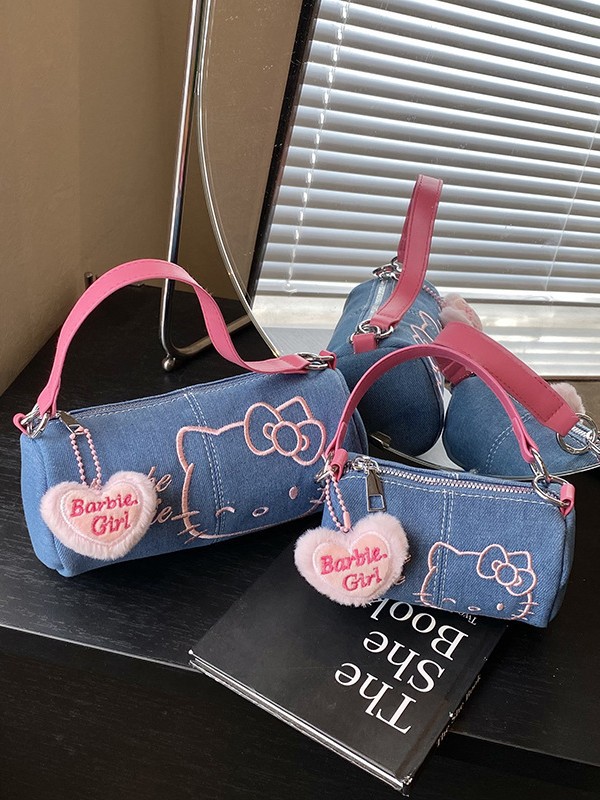 Qadın Denim Mini Çanta - Telefon və Şəxsi Əşyalar Üçün