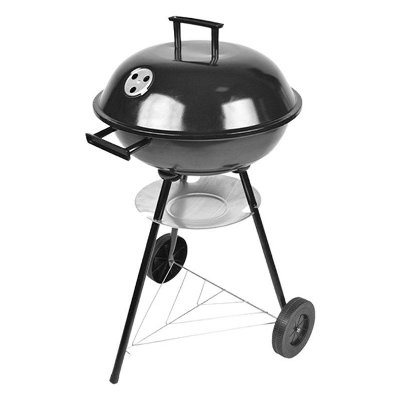 Horno de manzana de 12-22 pulgadas, parrilla de carbón, parrilla de acero inoxidable, parrilla de malla, carro, parrilla al aire libre portátil, BBQ americana