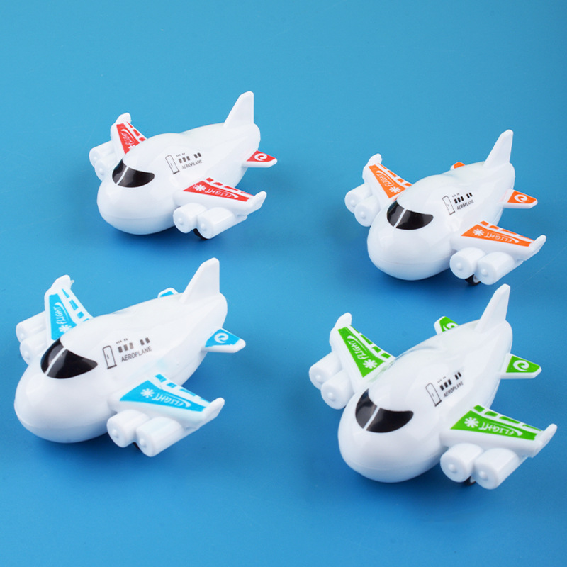 Juguetes para niños, mini avión pequeño, versión Q de dibujos animados, modelo de simulación de avión de pasajeros, regalo para bebés al por mayor