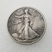 仿古工艺品1918自由女神纪念币银元#3557