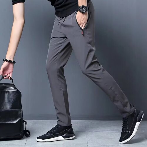 Wholesale men's autumn new slim straight-leg pants men's trendy versatile ankle-length Korean-style sport pants
