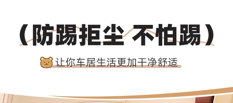 Car Seat Anti-Kick Pad, Cute Cartoon Car Rear Seat Anti-Dirt Pad, Car Seat Back Protection Pad for Interior Decoration