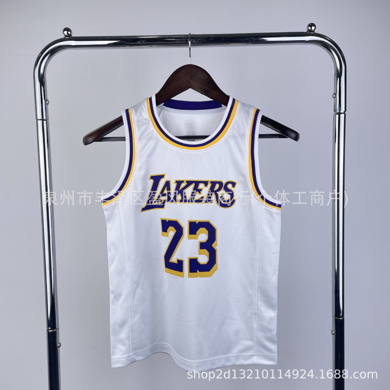 Youth Clothing: Lakers Hot-Pressed Basketball Uniform No. 23 Lebron James No. 6 Jersey Wholesale Source