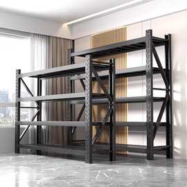 仓库货架置物架多层超市零食储物架快递货物架地下室家用重型铁架
