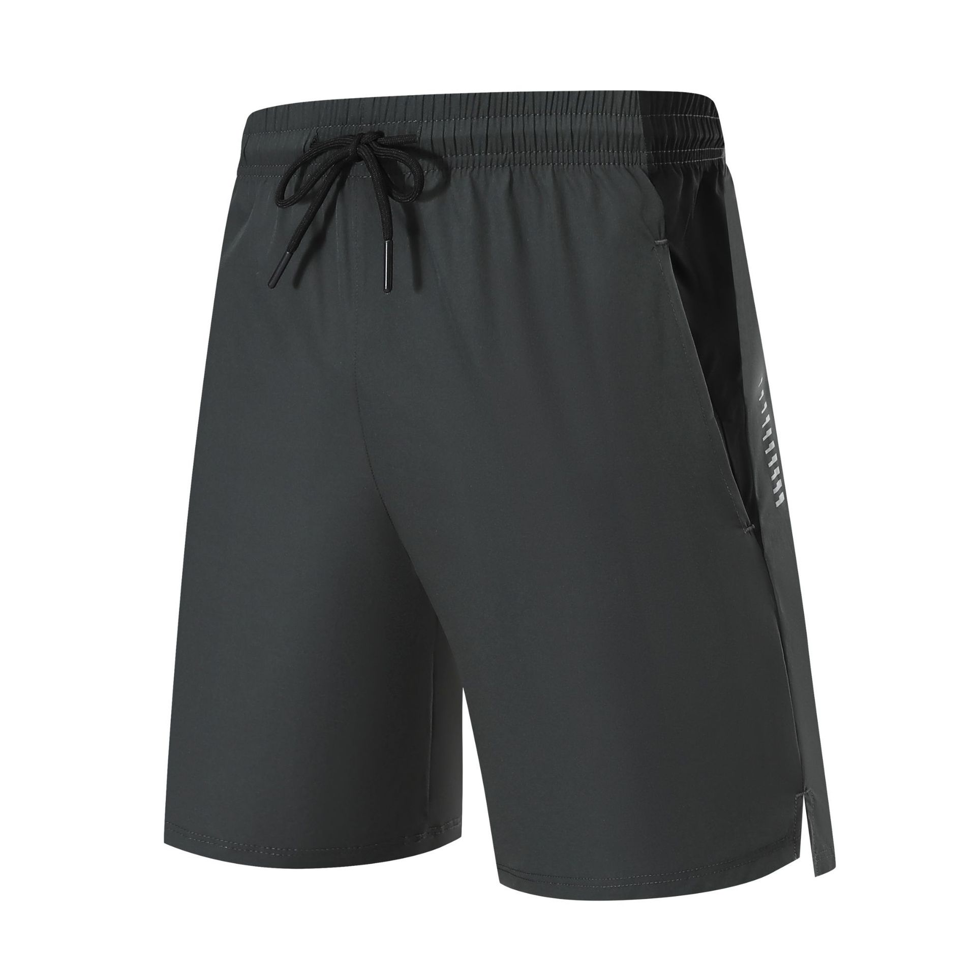Pantalones cortos deportivos de color contrastante de empalme para hombres de verano frescos secos rápidos para correr Pantalones cortos de entrenamiento de tiro para hombres
