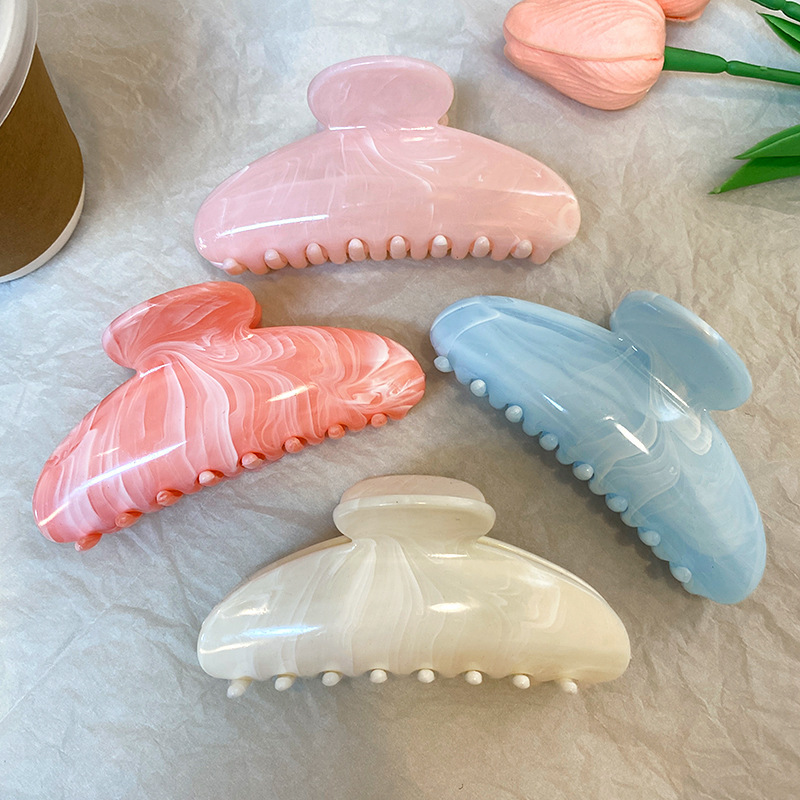 2025 Spring and Summer New Hair Clip Large Back of Head Hair High-End Clip Women's Easiest for Match Shark Clip Hair Accessories Headgear