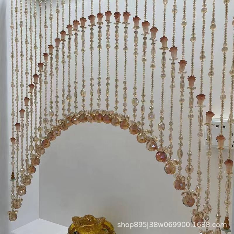 Crystal Bead Curtain Door to Door Room Decorations Arrangement Door Curtain Partition Entrance Curtain Toilet Lucket Door Curtain Crystal Bead Curtain Door to Door Room Decorations Arrangement Door Curtain Partition Entrance Curtain Toilet Lucket Door Curtain