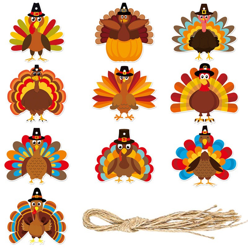 Nuevo Día de Acción de Gracias Fiesta Colgante Decoración Fiesta de Cosecha Decoración Pavo Colgante Decoración de Cumpleaños Colgante