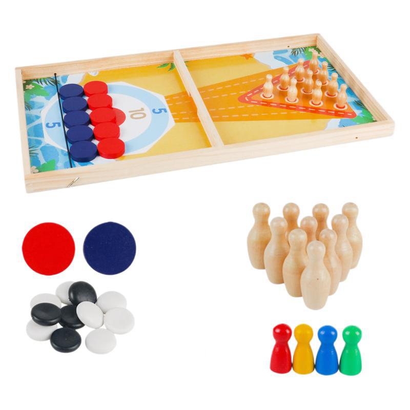 Batalla de dos personas, juego de ajedrez, catapulta, interacción entre padres e hijos, rompecabezas, juego de mesa de madera, juego de escritorio Douyin, juguete