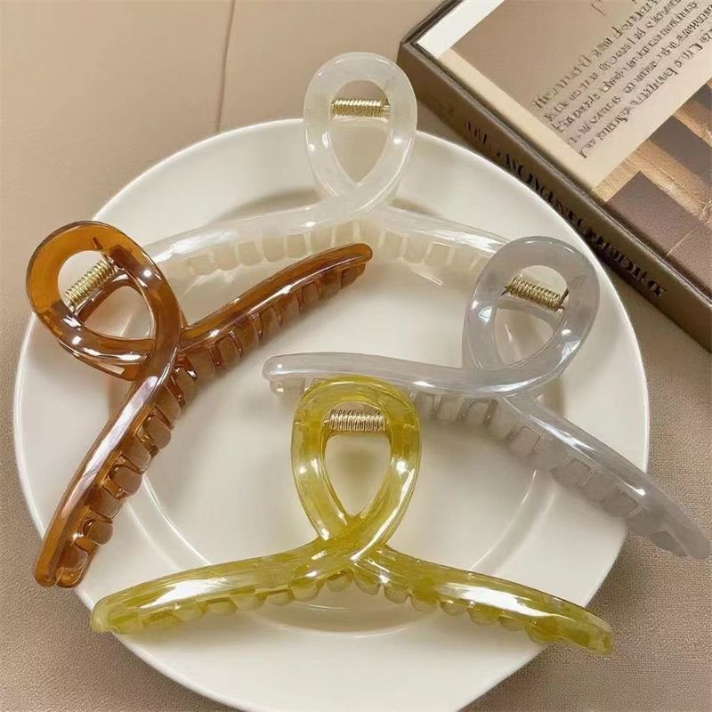 2025 New Acrylic Large High-Transparency Claw Clip Popular Base Clip Handmade Hairpin Accessory Manufacturer Direct Sale
