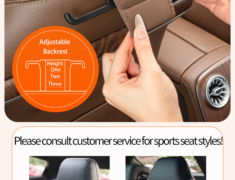 Cross-Border Popular Car Seat Cushion, Breathable Nappa Leather Seat Pad, Soft and Comfortable for All Seasons, Size Three