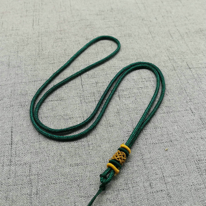 智贝SKU图_7手工编织可调节菠萝结玉器挂绳吊坠绳子玉坠