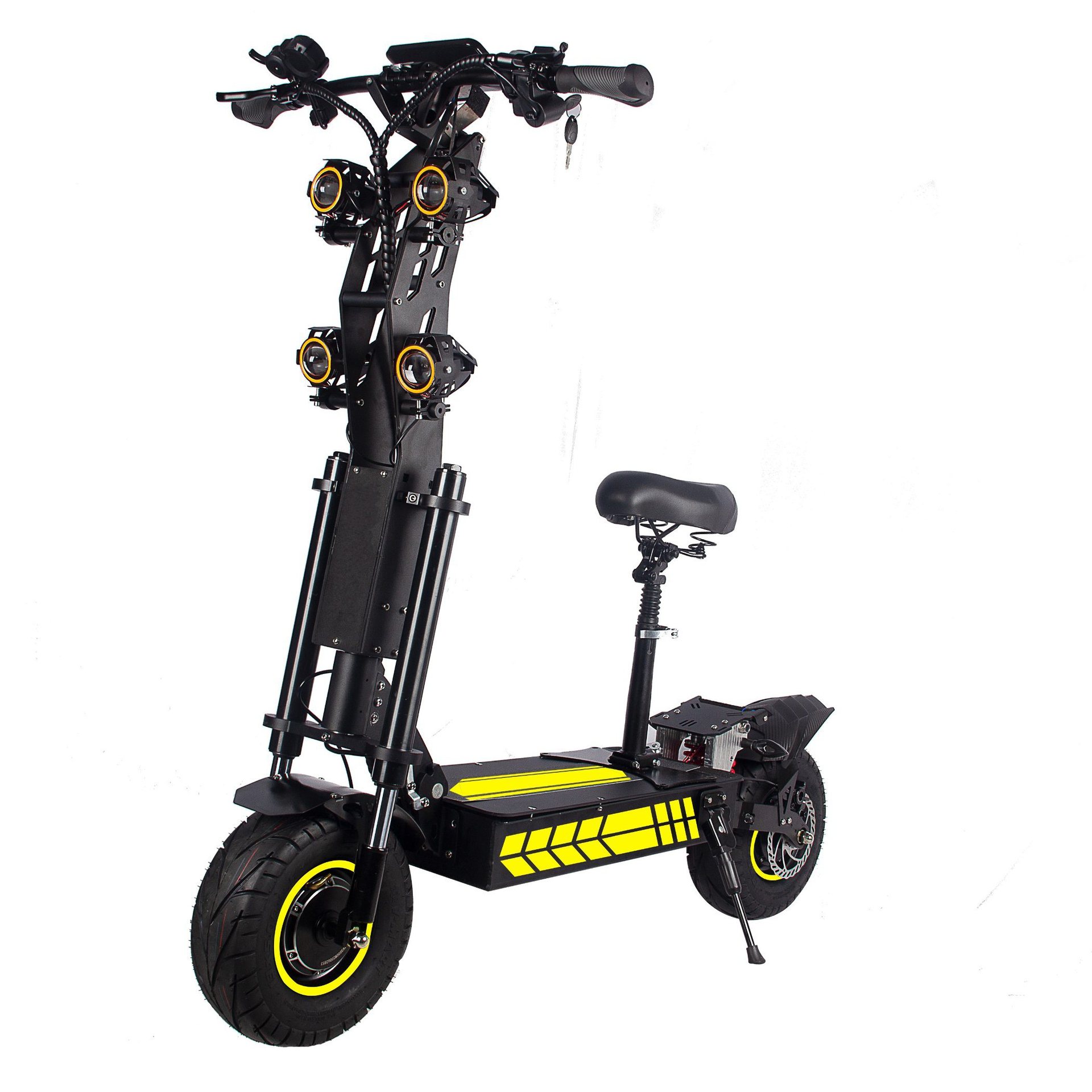 跨境电商成人大功率电动滑板车72V1万6千瓦外贸13英寸宽轮双电机