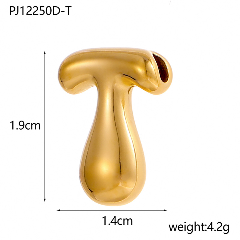 6g Weight Pendant Jewelry Making Type DIY Ornament Accessories Classification 1 Piece Quantity 304 Stainless Steel Material Letter Pattern All Seasons Season Plating Design Classic Style Style 1 Piece 304 Stainless Steel Letter Pendant DIY Ornament Accessories 21