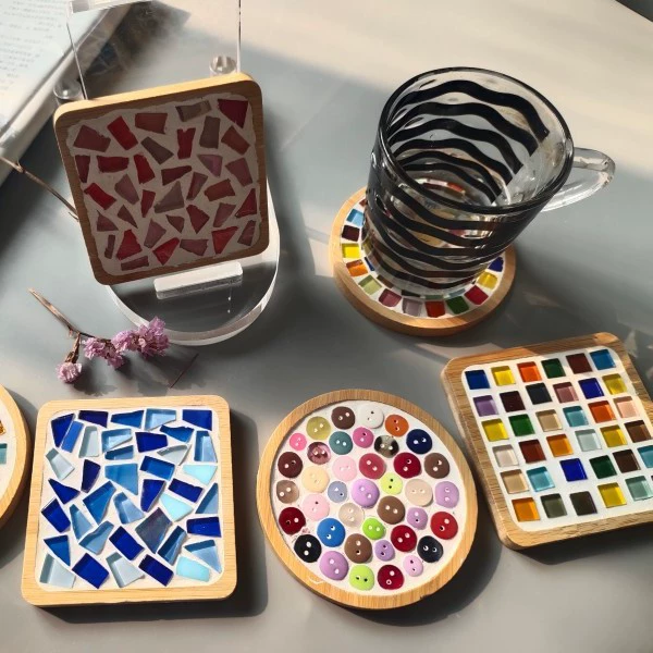 Хрустальная мозаичная подставка diy материалы ручной работы