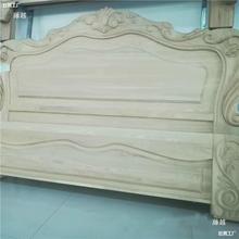 散装白胚家具床实木白胚水曲柳欧式白茬床头1.8米双人床现代