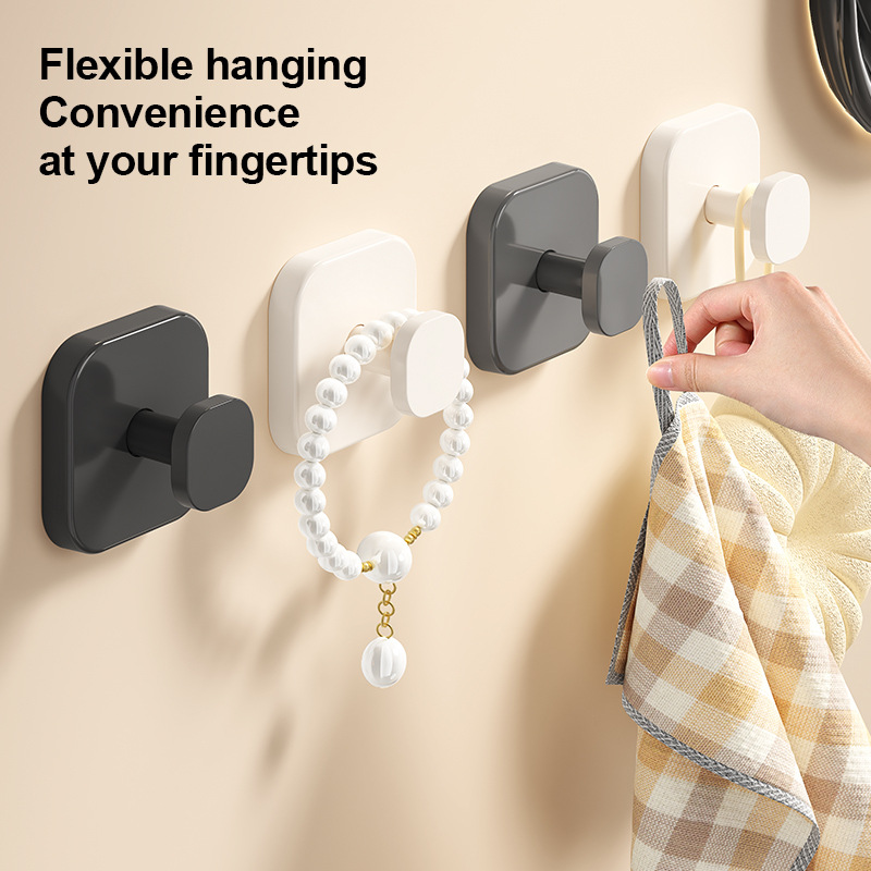 Cross-Border Traceless Wall Suction Hook Without Punching Vacuum Coat Hook Wall Bathroom Kitchen Towel Suction Cup Hook