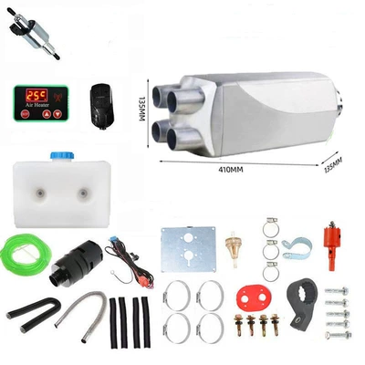 Automotive air conditioning diesel heater 24v universal - split-machine-four-hole-aluminum-alloy-12v-operating-voltage