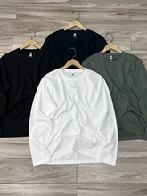 日单尾货 基础百搭亲肤透气春秋男女长袖打底衫纯色丝光棉T恤