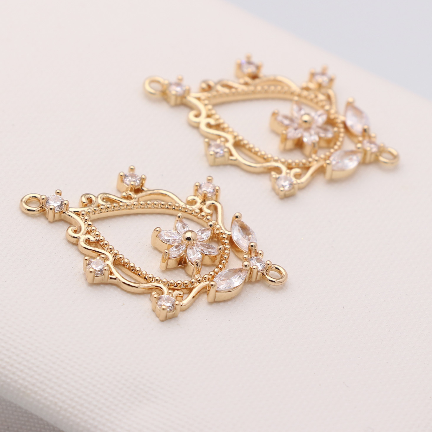 Golden water drop-shaped