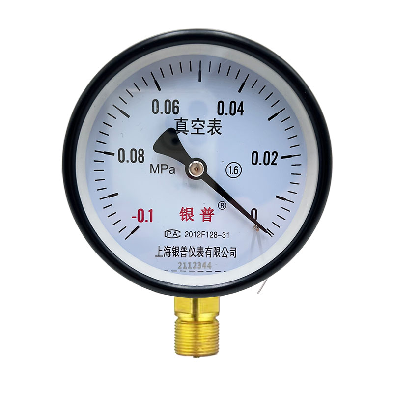 Manómetro de vacío de YZ-100 YZ-60-0.1-0/0.15/0.9/1.5Mpa medidor de voltaje negativo de contacto eléctrico resistente a los golpes