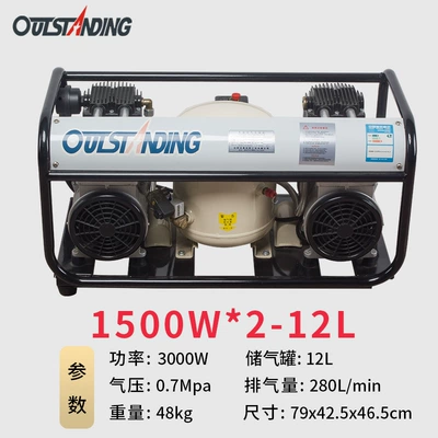 Otus air compressor silent, Hava kompressorları - copper-wire-1500w-2-12l-paint-king