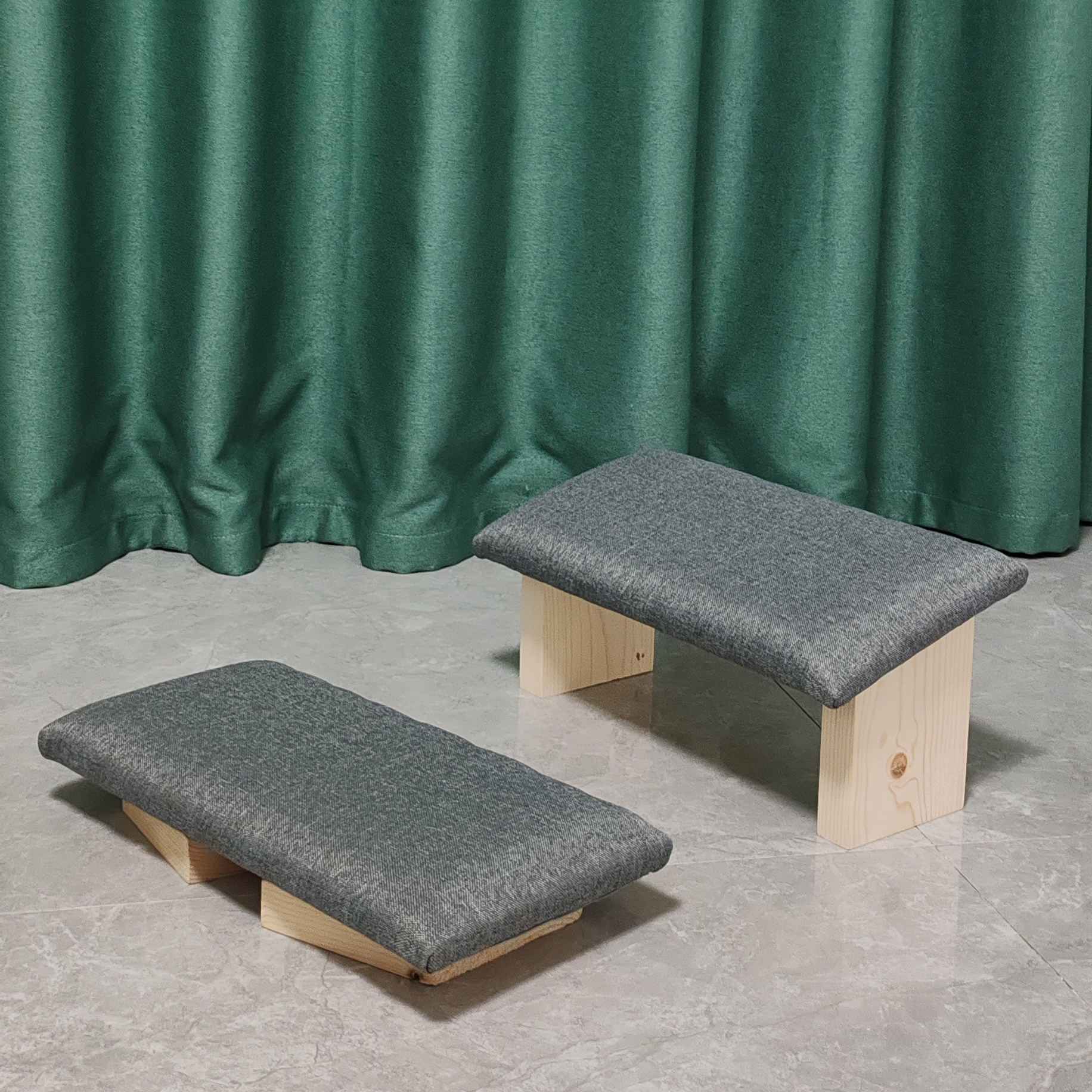 Taburete de meditación de madera sólida plegable, taburete de meditación, taburete de pierna, taburete de rodillas, taburete de rodillas, taburete inclinado