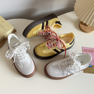 Desun Shoes Women's Shoes 2025 Spring Niche Original Student Board Shoes Thick Sole All-match Sports Casual Shoes 6614