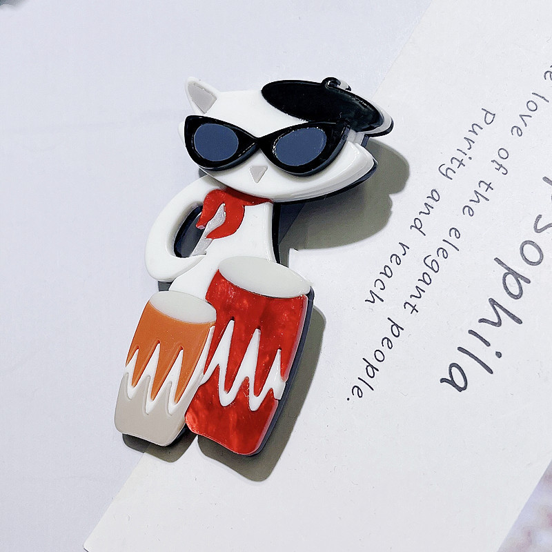 Women'S Gender Cute Pin Cat Arylic Women'S Brooches