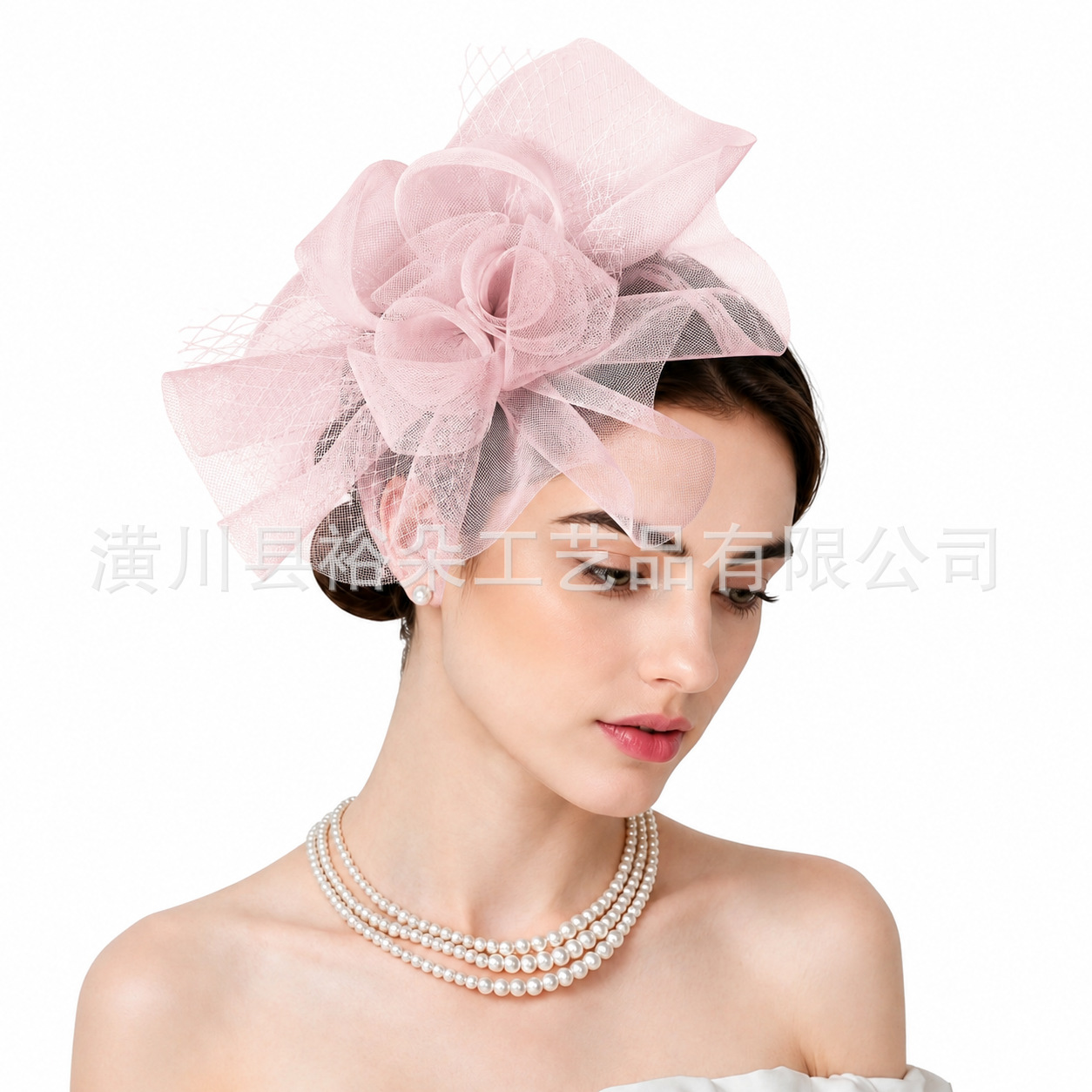 European and American bridal gowns, princess dresses, accessories, mesh headpieces, banquet tea party headwear, stage performance hair accessories wholesale