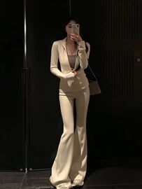 时尚休闲套装;连衣裙;女式针织衫