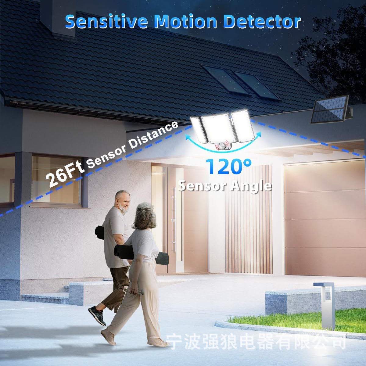 lámpara de iluminación solar lámpara de pared impermeable exterior lámpara de inducción automática del cuerpo humano lámpara de jardín lámpara de patio lámpara de garaje
