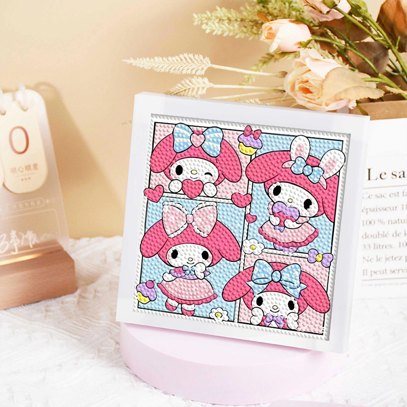 Diamante infantil DIY hecha a mano con material de marco paquete de dibujos animados Sanliou pegatinas de diamante regalo al por mayor pinturas de mampostería