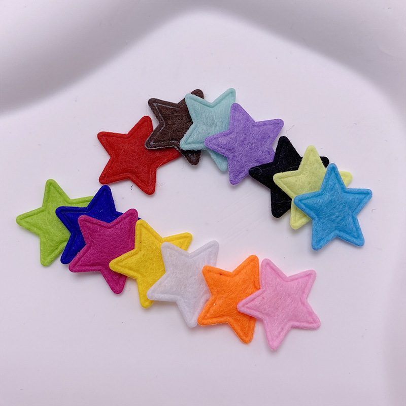 1.8cm flocking cloth five-pointed star embossed diy hair accessories handmade decorative materials clothing accessories accessories 1.8cm flocking cloth five-pointed star embossed diy hair accessories handmade decorative materials clothing accessories accessories