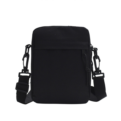 Oxford cloth casual crossbody bag for boys new Japanese style ins simple solid color versatile mobile phone bag women's street backpack