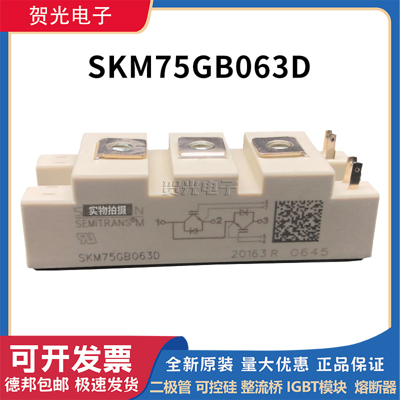 SKM75GAR063D/ SKM75GAR123D/ SKM75GB176D 西门康IGBT模块全新